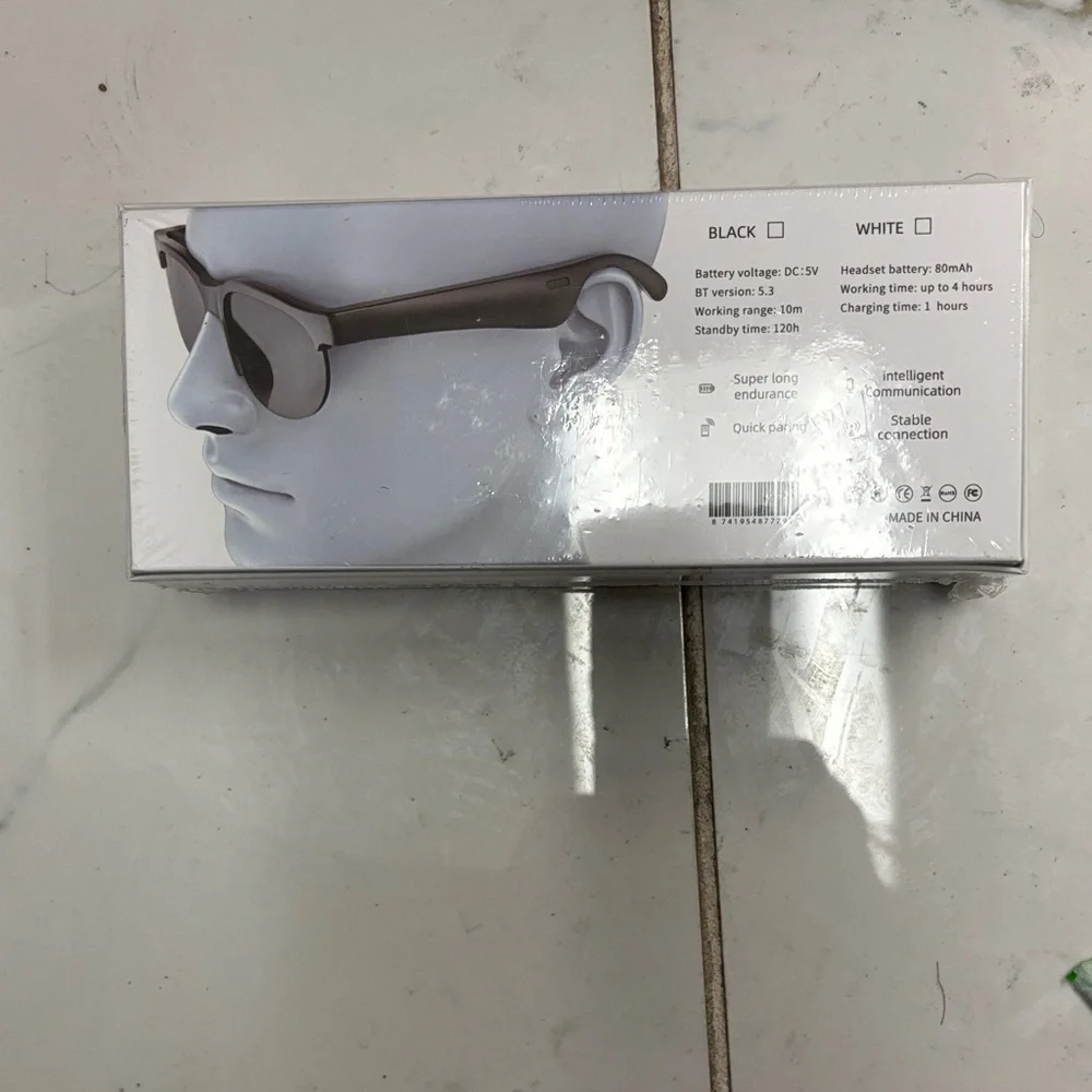 Wireless Headset Glasses - Black